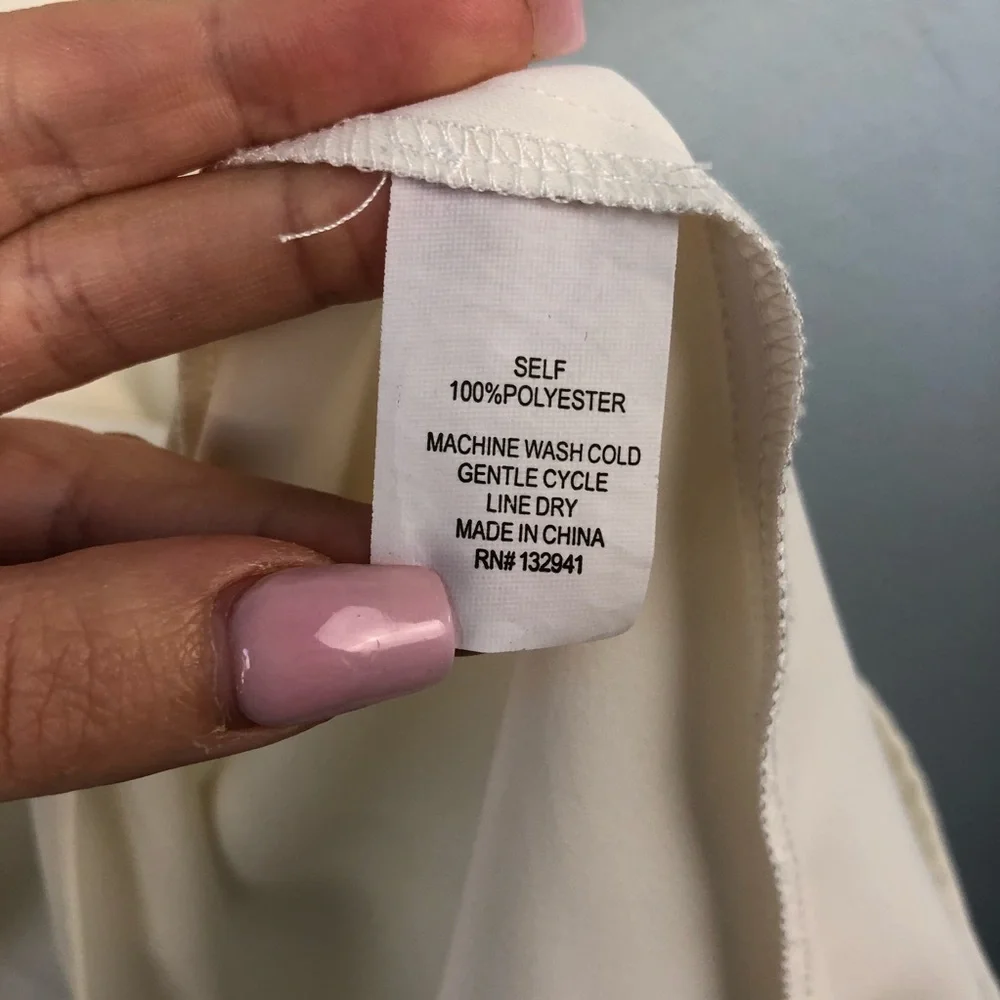 Amanda Uprichard Ivory White Mini Dress Size Small